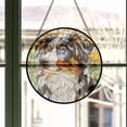 thumbnail image 3 of Blue Merle Australian Shepherd: Stained Glass-Style Christmas Ornament - Made With Real Glass, Stained Glass Ornament 2025, Holiday Decoration, Seasonal Keepsake Gift, Unique, 3 of 6