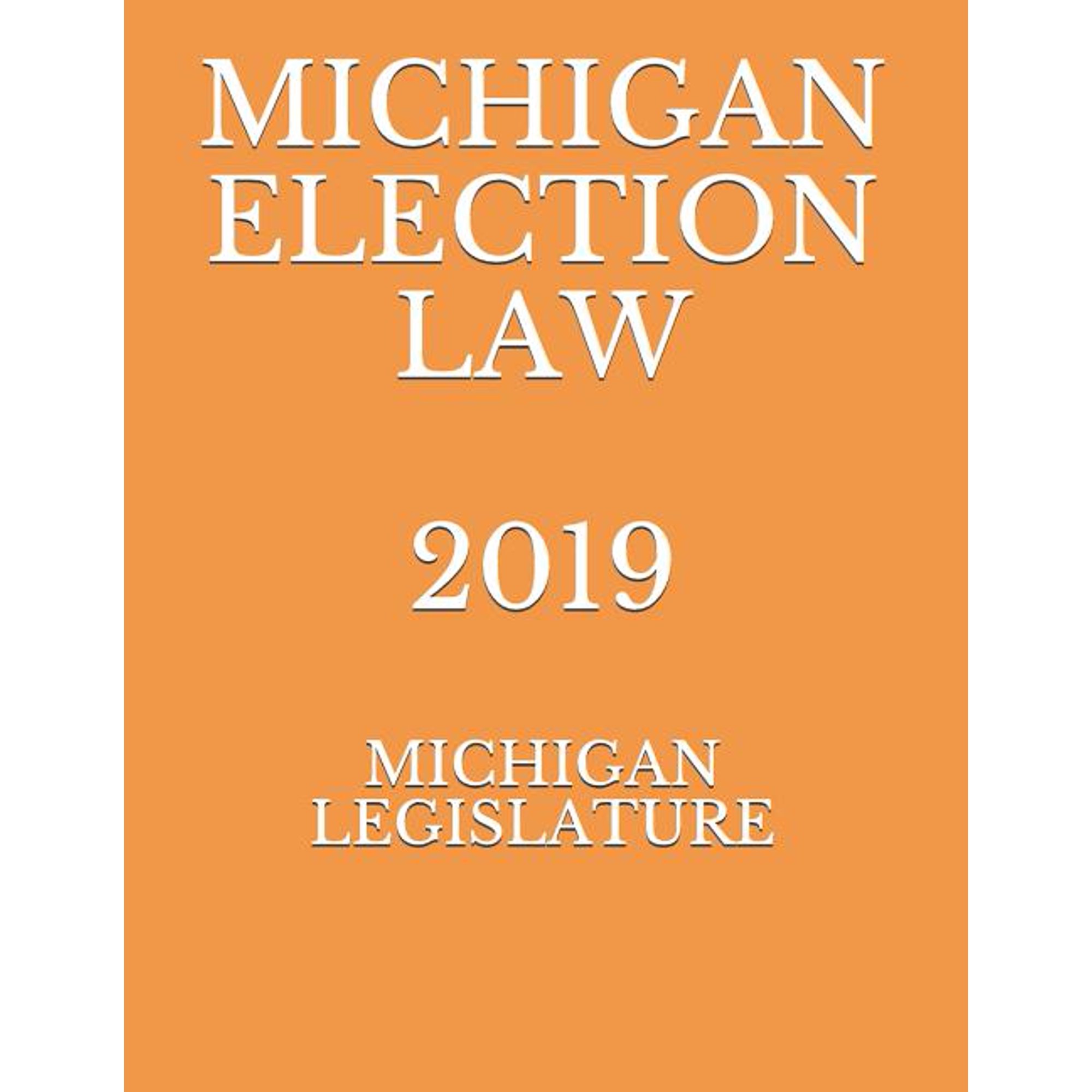 Michigan Election Law 2019 (Paperback)