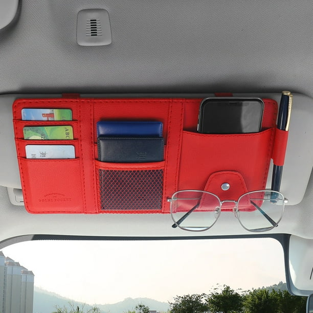 Sun Visor Organizer MultiFunction incar Glasses Clip Registration