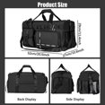 thumbnail image 4 of Sac à Dos 2 en 1 pour Gym, Sac de Sport avec Compartiment à Chaussures, Sac de Week-End avec Poche Humide, 4 of 4