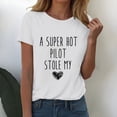 thumbnail image 5 of Tittly T Shirts for Women Graphic Tees Womens Fashion Workout T Shirts Athletic Plus Size Tops Summer Trendy Clothes Short Sleeve Spring Tee Tshirts Shirts Spring Tops for Women White 3XL, 5 of 5