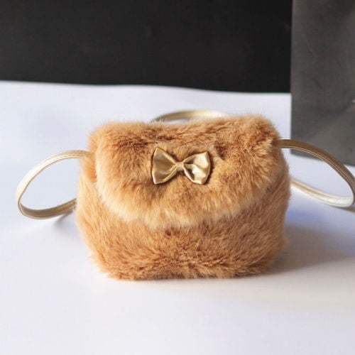 New Ladies Girls Children Cross Body Mini Purse Bowknot Artificial