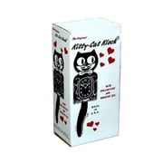 Ocean Waves Kitty Cat Clock (3/4 Size) 12.75 Smaller Version Retro Green Kit Cat Klock Made in USA