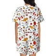 thumbnail image 3 of Bixox Women's Canada Day Printed Pajama Set 2 Piece Lounge Set Top and Shorts Soft Pajamas, Shorts with Pockets, 3 of 7