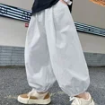thumbnail image 3 of Pantalones cortos casuales sencillos y modernos de verano y otoño para niños, de corte holgado, de talla mediana a grande, para niños, de ruibarbo, 3 of 4