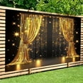 thumbnail image 2 of Golden Glitter Curtain Backdrop Gold Bokeh Birthday Party Background Baby Shower Wedding Bday Banner Photo Booth Shoot Backdrops, 2 of 6