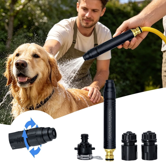 Ainf Adjustable Water Nozzle With Ergonomic Grip For Garden Hose Washing And Watering