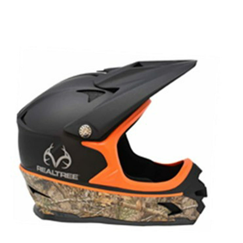 Realtree Full Face Youth Helmet, Black & Camouflage, Ages 8 & Up
