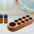 thumbnail image 4 of Yinanstore Wooden Essential Oil Display Rack Bottles 9 Slots Hard Wood Cosmetic Organizer Rack Shelf Stand Organizer Collection Shelf 1 Tier Tray, 4 of 8