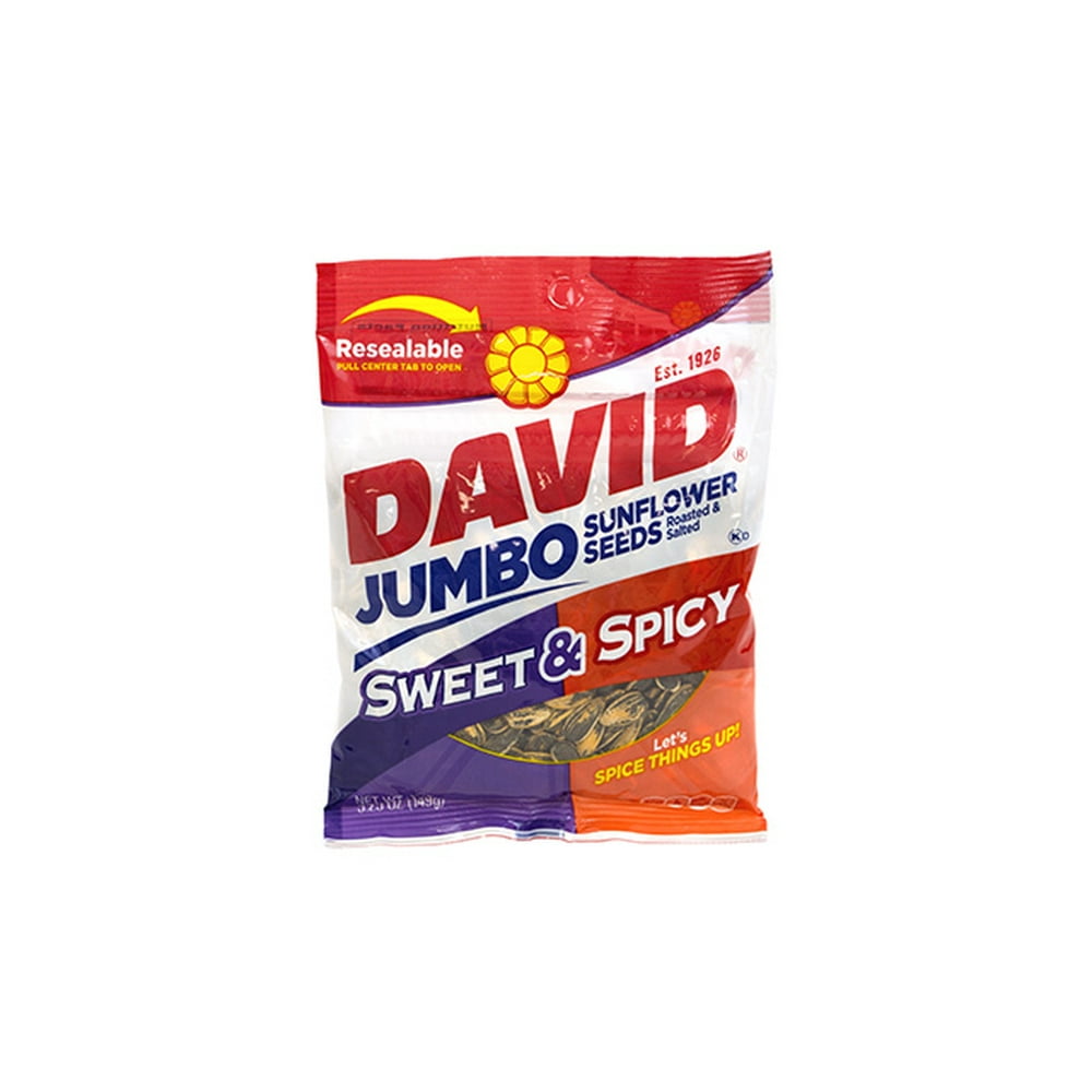 David Jumbo Seeds Sweet and Spicy, 5.25 oz, 12 Count - Walmart.com ...