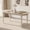 Beige, variant on Round Dining Table for 4-6, 72.9in Long Large Kitchen Table with Fluted Apron, 7.4 Ft Modern Kitchen Table With Sturdy Wooden Frame Dinner Tables for Dining Room, Kitchen, Living Room,