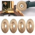 thumbnail image 1 of 4 PCS Wood Carving Disc Set Angle Grinder Disc Set Grinder Wheel Disc For Woodworking, 1 of 8