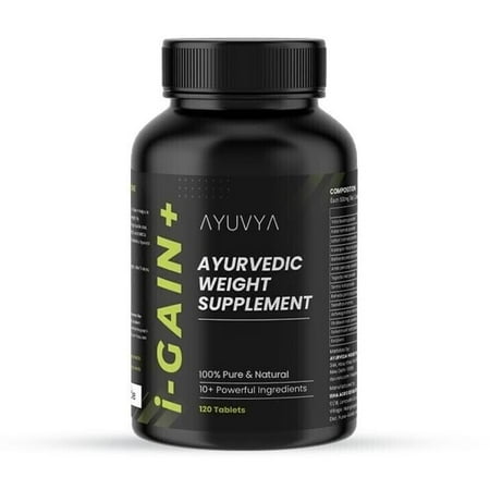 Ayuvya i-Gain+The Ultimate Weight Gainer Muscle Mass 100% Ayurvedic 120 Tablets