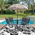 thumbnail image 2 of Lahome 6x9 Butterfly Outdoor Rug, Large Black&White Waterproof Reversible Patio Rugs, Portable Plastic Straw Carpet for Garden Backyard Beach, 2 of 9