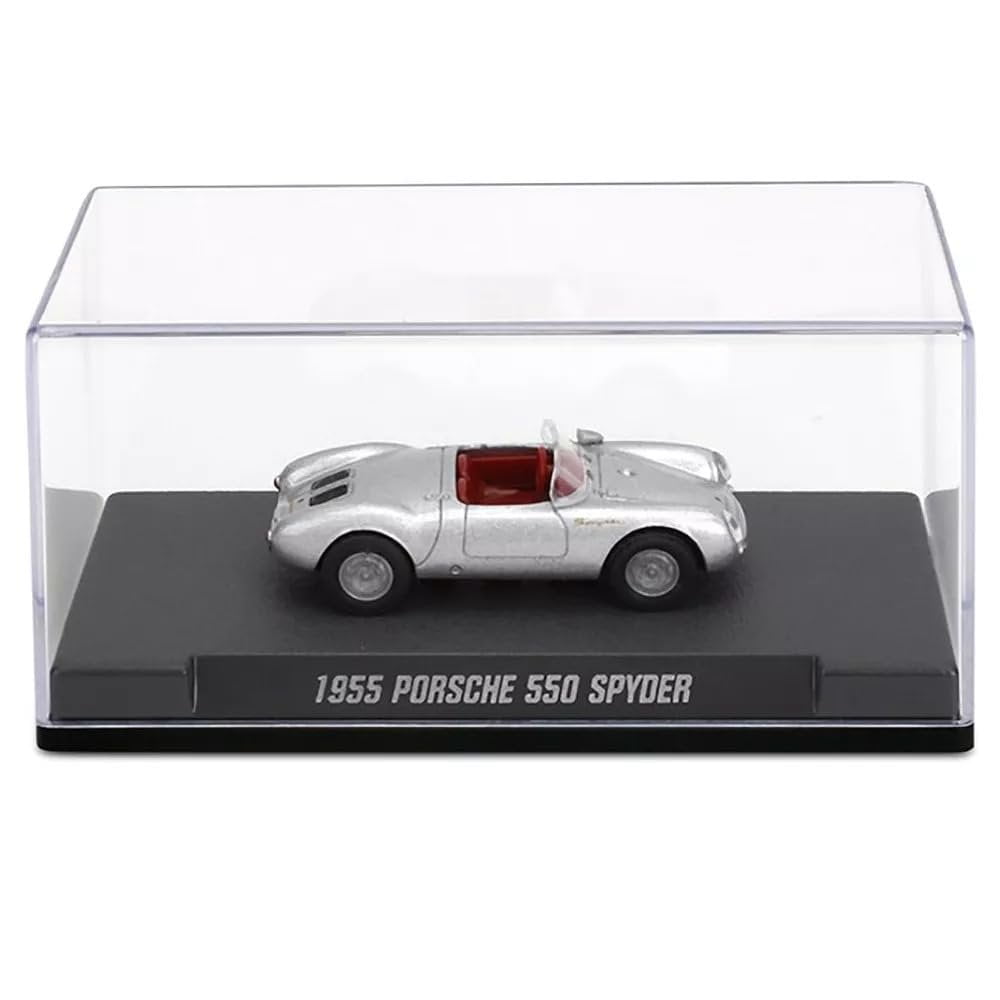 1955 Porsche 550 Spyder Silver Metallic with Red Interior