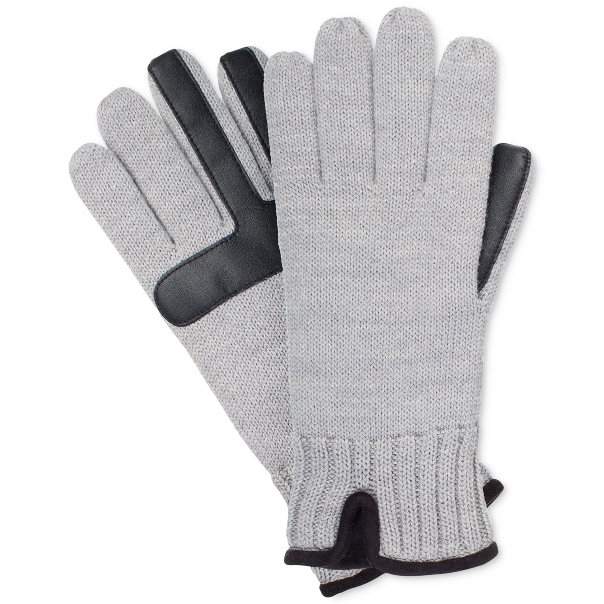 Isotoner Mens Smartdri+ Smartouch+ Gloves, Grey, One Size - Walmart.com