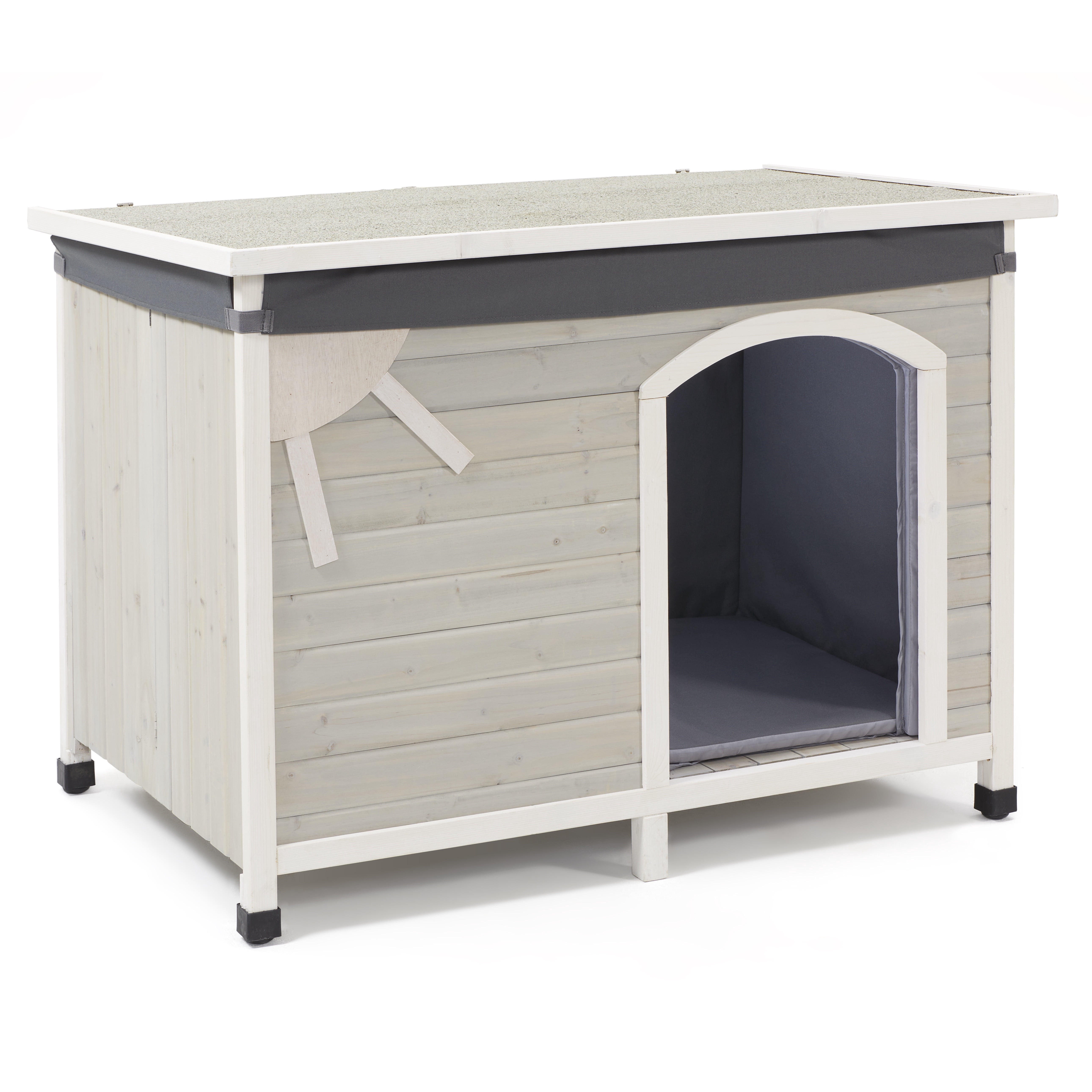 MidWest Homes for Pets Eilio Dog House Insulation Kit, Fits Large Dog House Measuring 24.41L x 40.36W x 27.17H - Inches, Light Gray