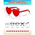 thumbnail image 2 of 30 Pares de Gafas de Sol Colzzy con Forma de Corazón para Halloween para Mujer, 2 of 7