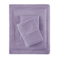 thumbnail image 5 of Comfort Classics All Season Cotton Blend Jersey Knit 4 Piece Purple Sheet Set, Full, 5 of 6