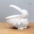 thumbnail image 5 of Figura de almacenamiento de llaves de tucán, estatua de pelícano, cesta de almacenamiento, forma de animales y pájaros, 5 of 5