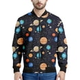 thumbnail image 2 of Chaquetas con estampado 3D de planetas divertidos para hombre, tendencia de moda, chaqueta bomber de manga larga para niños, sudadera informal de gran tamaño estilo Harajuku, 2 of 4