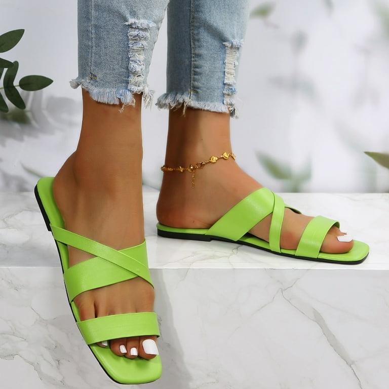 CBGELRT Womens Sandals Green Sandalias Para Mujer Sandals