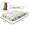 thumbnail image 2 of Thistle Pet Bed, Botanical Composition of Sketch Style Organic Herbs on White Background, Chew Resistant Pad for Dogs and Cats Cushion with Removable Cover, 24" x 39", Multicolor, by Ambesonne, 2 of 4