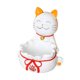 thumbnail image 3 of Estatua de gato de la suerte de resina para decoración del hogar, organizador de escritorio, bandeja de almacenamiento Blanco, 3 of 9