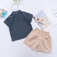 thumbnail image 4 of Xinhuaya 2Pcs Summer Children Clothing Outfits T-Shirt Top + Shorts Bottom Sets, 4 of 7