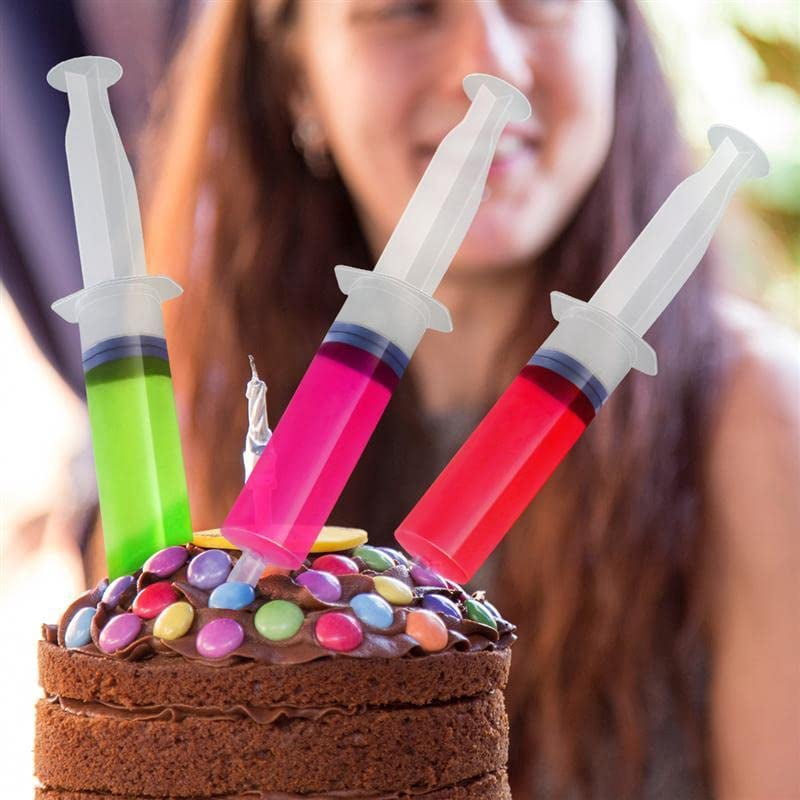 Natonhi 100pcs Jello Shot Syringes with Tip Cap for Adults , 10ml Party Liquid Syringe BPA-Free Suringes Shooters for Jello Shots, Halloween,  Christmas, Bachelorette Parties, Graduation Party