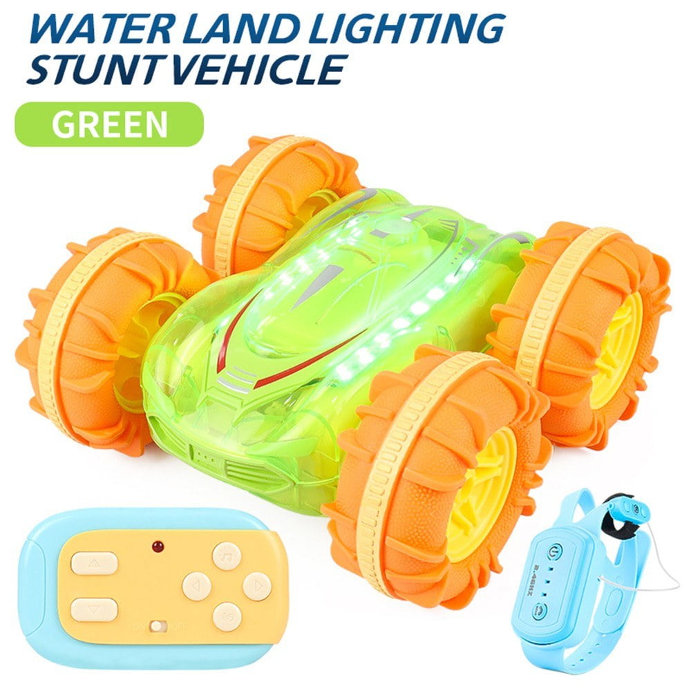 4WD Amphibious Waterproof Stunt Car Gesture Control Remote Boat