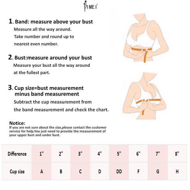 BIMEI Front-Closure Mastectomy Bra Pocket Bra for Silicone Breast forms  8405,Black,46C 