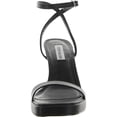 thumbnail image 2 of Steve Madden Womens Nicky Leather Open Toe Pumps, 2 of 3