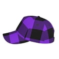 thumbnail image 5 of Haiem Purple Buffalo Plaid Baseball Cap Dad Hat Cotton Soft Adjustable Fashion Hats for Men Women Unisex Style Headwear, 5 of 9