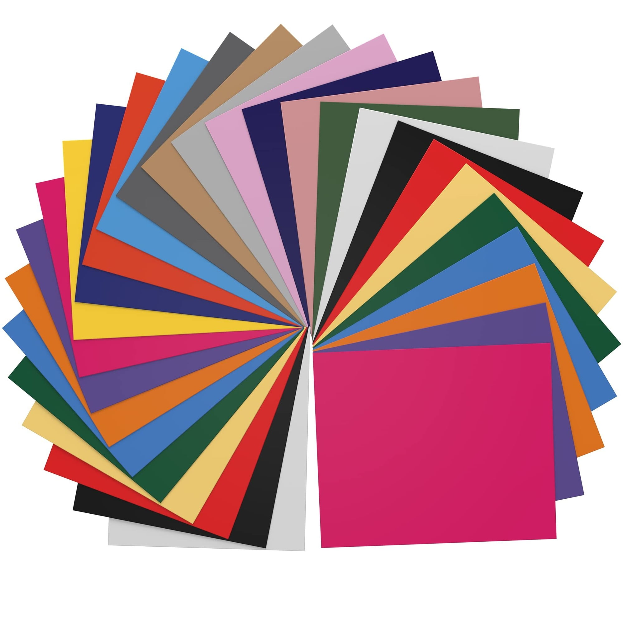 Kassa HTV Assorted Colors Heat Transfer Vinyl:30 Sheets is 12” x 10” Each; Iron-on,Clothing and Textiles; Includes Teflon Sheet and Weeding Tool for Easy Transfers,Leather.Multi-color