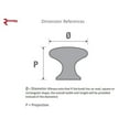 thumbnail image 4 of Richelieu BP46702BORB Expression 1-1/4" Mushroom Cabinet Knob - Bronze, 4 of 5