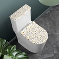 thumbnail image 2 of HELLHERO Fresh flowers Fits All Toilet Shapes Stretch Toilet Lid Seat Cover, Polyester, Easy to Install Bathroom Seat Covers, Elastic Bottom, Easy Care, 2 of 6