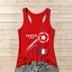 thumbnail image 1 of Women's Football Graphic Tank Tops, Women's Sleeveless Running Tank Top, Breathable Lightweight Sports Vest for Workout, Gym, Yoga, Training for Soccer Tournament 2026 Red Size: L, 1 of 5
