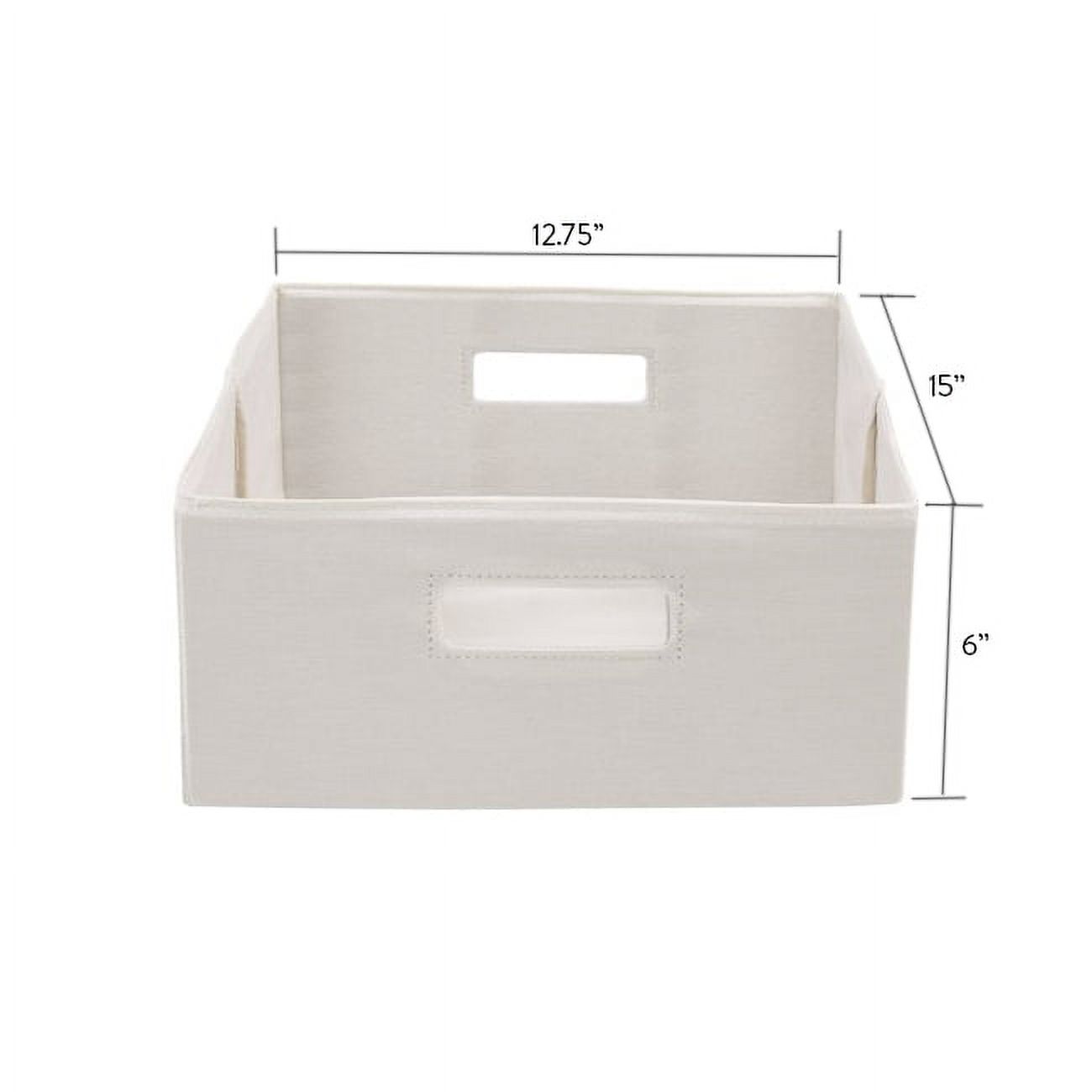 Better Homes and Gardens Half-Height Fabric Cube Storage Bins (12.75" x 6.00"), Set of 2, Multiple Colors - image 4 of 4