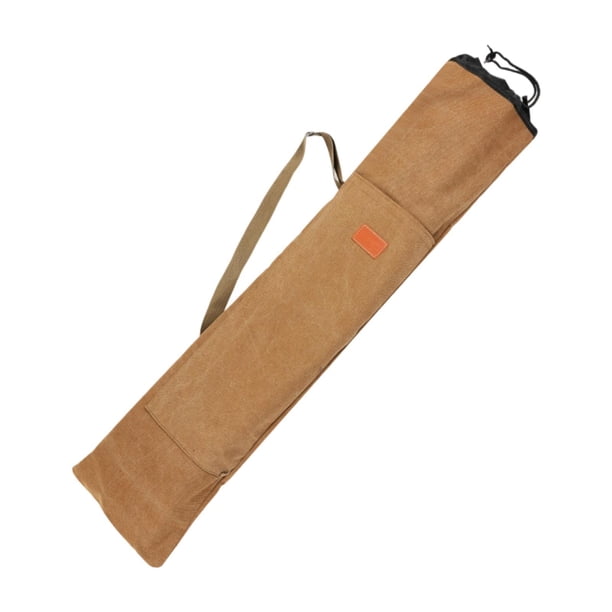 Bolsa para caña de pescar, organizador de equipo, portaequipaje con cordón, multiusos Caqui 120cm