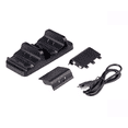 thumbnail image 1 of Base Cargadora Doble Para Controles Xbox Carga Y Juega Negro, 1 of 5