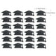 thumbnail image 3 of 12pcs graduación tapa forma etiqueta engomadas de agua taza de pastel adhesivo adhesivo pegatinas (negro), 3 of 6