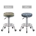 thumbnail image 5 of Round Bar Stool Seat Covers, Seashells anchors starfishes vintage Elastic Round Chair Cover Stool Seat Slipcover Bar Stool Cushions Round Pad for 12-14 inch, 5 of 7
