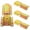 Golden, variant on 4pcs Metal Sofa Connector Furniture Hardware Sofa Hinge Sliding Hinge