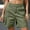 Green, variant on Bermuda Shorts for Women Cargo Shorts Knee Length Shorts Casual Pants (Khaki L)