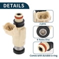 thumbnail image 3 of Inyector de combustible para Suzuki XL-7 2.7 2002-2006 Coincidencia de flujo No.15710-52D00 Boquilla de combustible Beige 1 Pc, 3 of 7