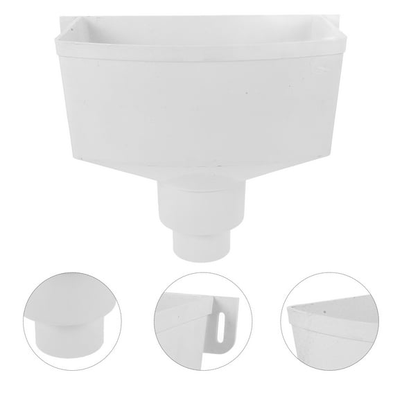 BRIGHTFUFU Gutter Downspout Connector Rain Gutter Parts PVC 1Set for Homeowners