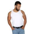 thumbnail image 3 of MeMoi 2 Pair Men's Sleeveless Cool Cotton Stretch Crewneck Tank Undershirts - Mens - Male, S, White, 3 of 9