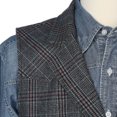 thumbnail image 3 of Cinch® Men's Plaid Wool Black  Grey Button Down Vest DWV2009001, 3 of 4
