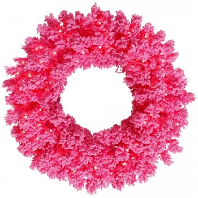 Vickerman K128837 Couronne Rose Floquée de 36 Po 100Pk 260T
